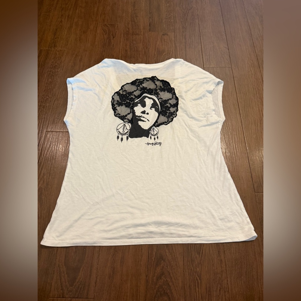 Foreign Exchange White Short Sleeve Tee